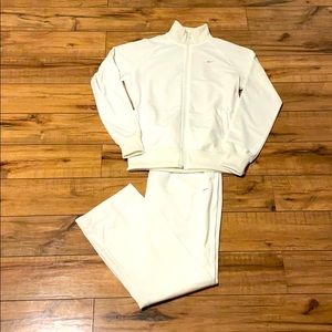 Women’s Nike Track Suit Off White. Medium